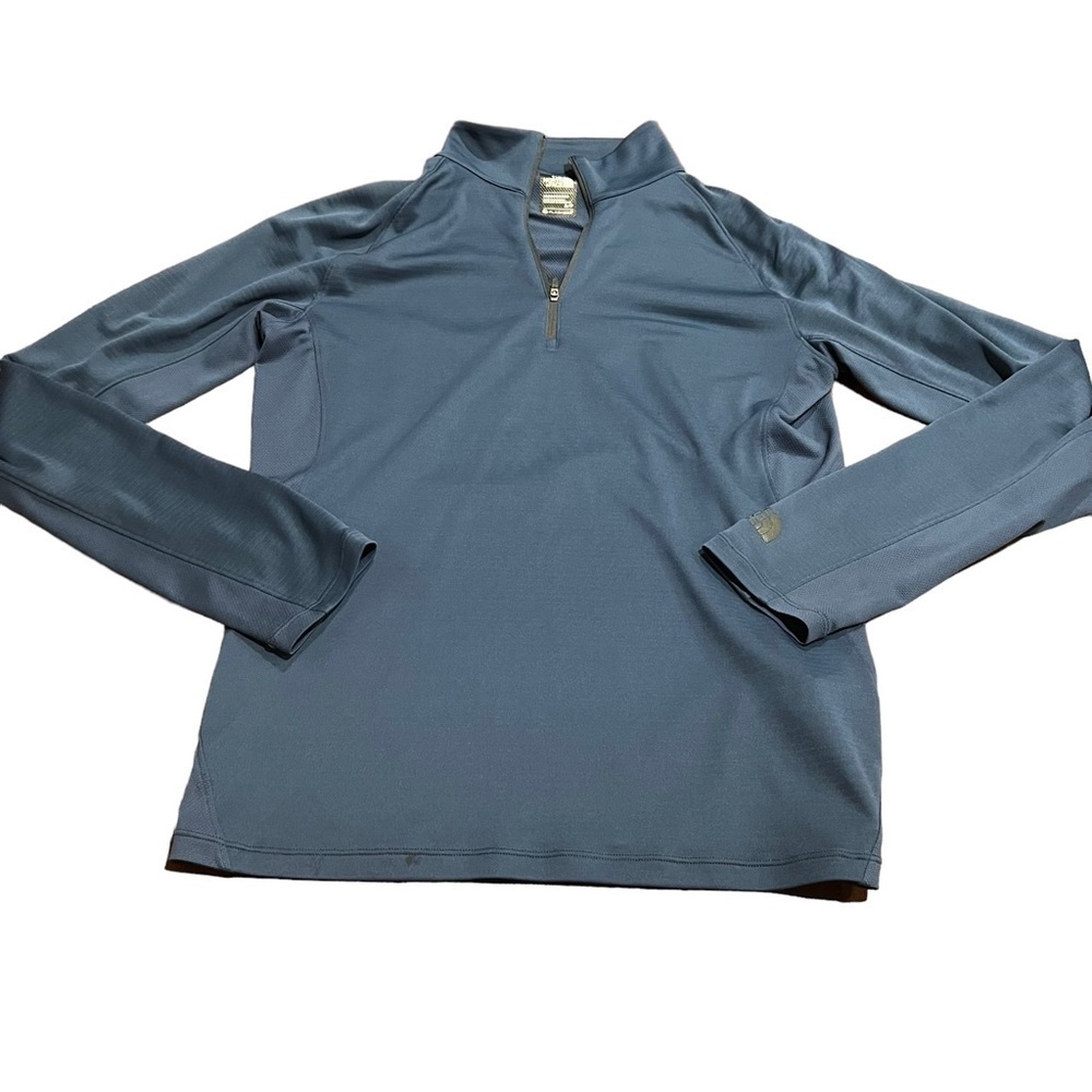 The North Face Men’s Blue Flashdry Quarter Zip Long Sleeve Pullover Shirt Small